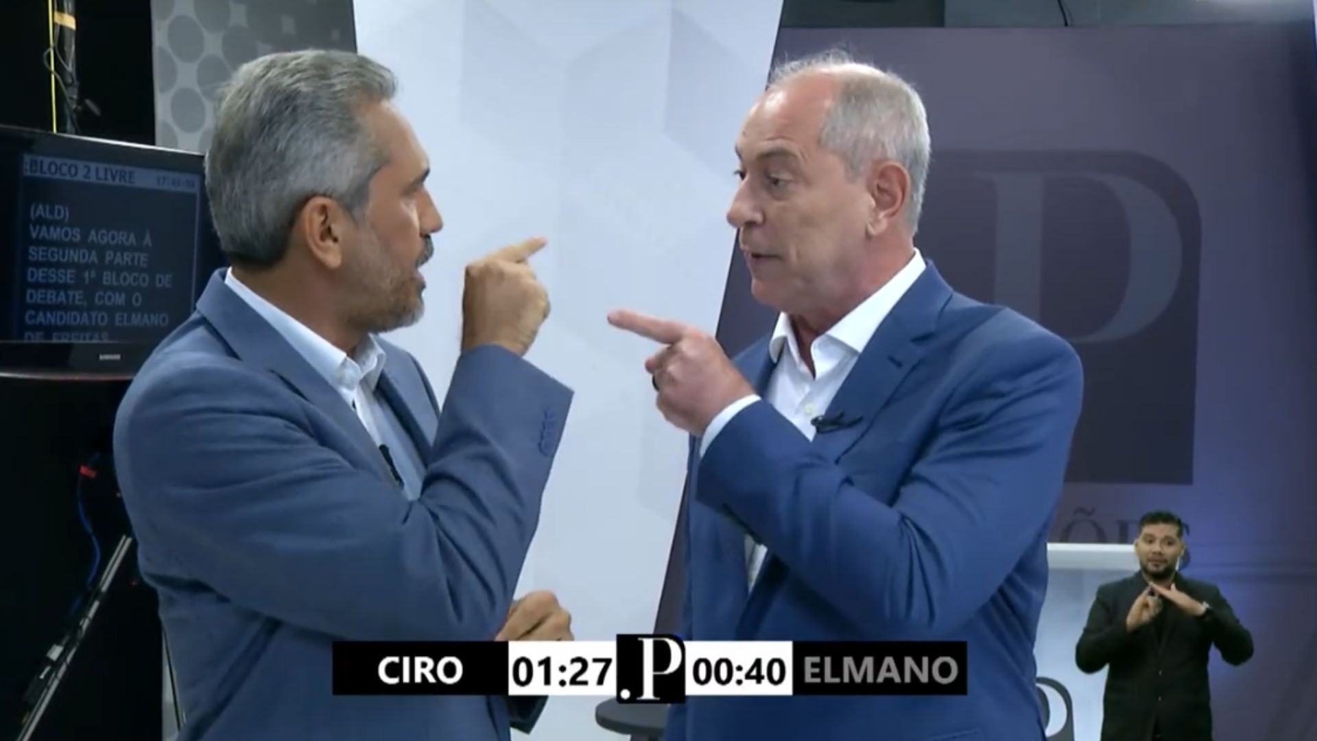 'Abaixa o dedinho': Elmano de Freitas e Ciro Gomes batem-boca em debate ao governo do CE
