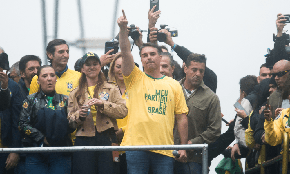 Na Paulista, 7 de Setembro de Flávio teve STF no centro e apoio a Mendonça - Foto