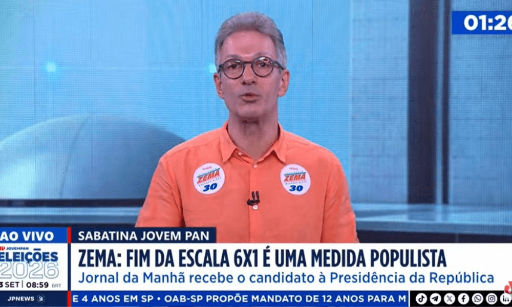 Candidato à Presidência da República pelo Novo, Romeu Zema (MG)
