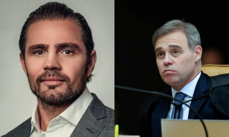 Dono do Banco Master, Daniel Vorcaro, e o ministro André Mendonça, do STF