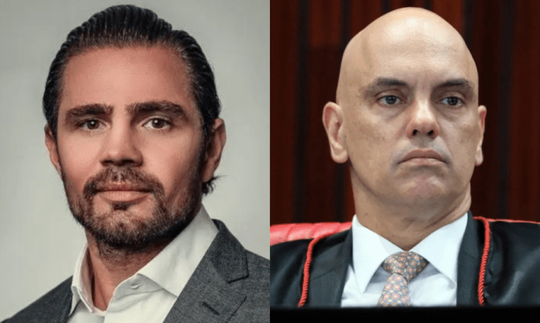 Dono do Banco Master, Daniel Vorcaro, e o ministro Alexandre de Moraes, do Supremo Tribunal Federal (STF)