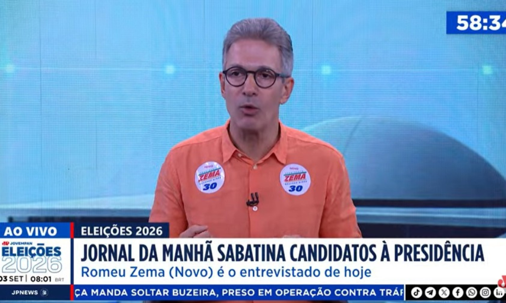 Zema diz que, se eleito, vai propor idade mínima de 60 anos para ministros do STF