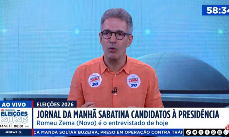 Candidato à Presidência da República pelo Novo, Romeu Zema (MG)