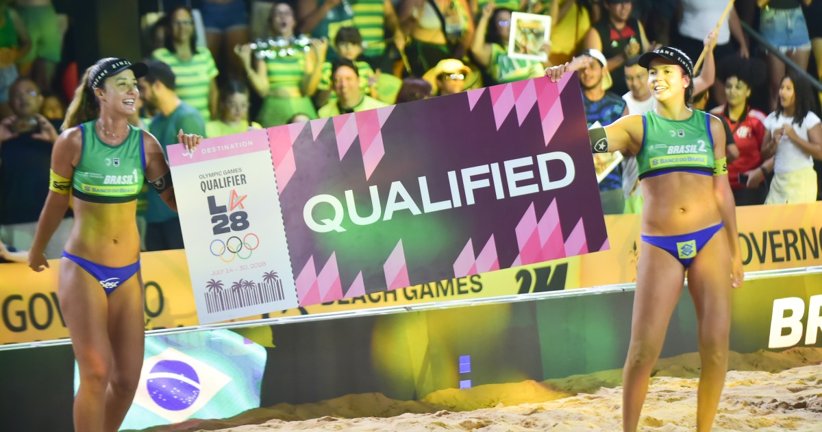 Brasil assegura duas vagas olímpicas para Los Angeles no vôlei de praia