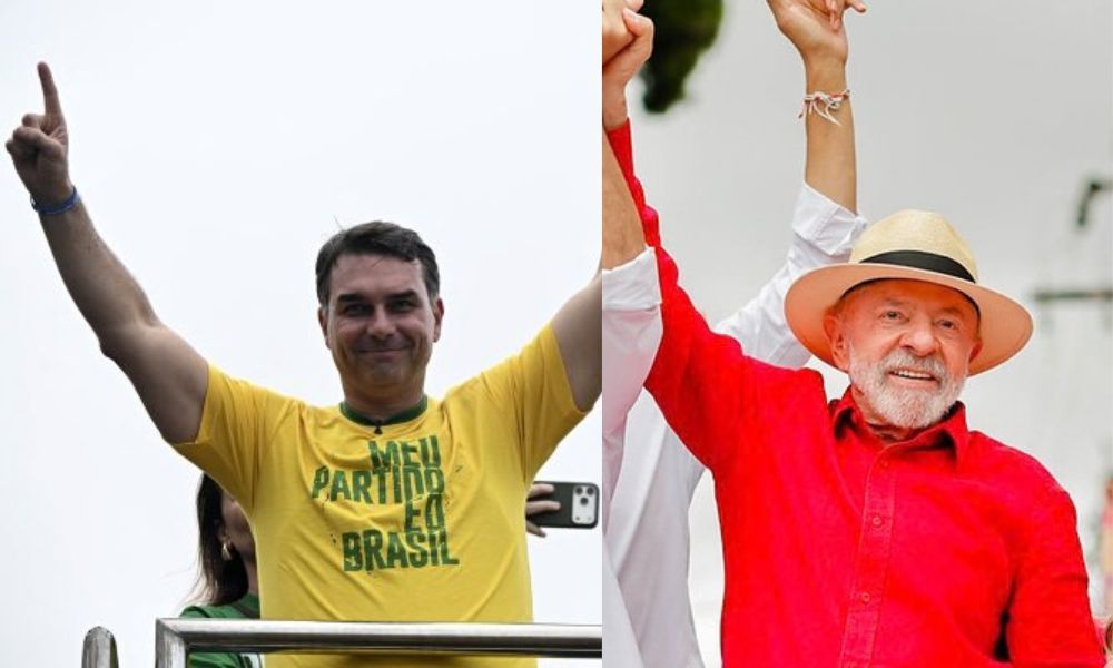 Flávio Bolsonaro e Lula