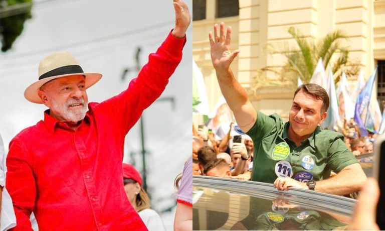 Lula e Flávio Bolsonaro