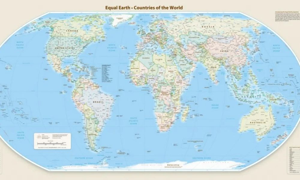 Mapa-múndi mais fidedigno