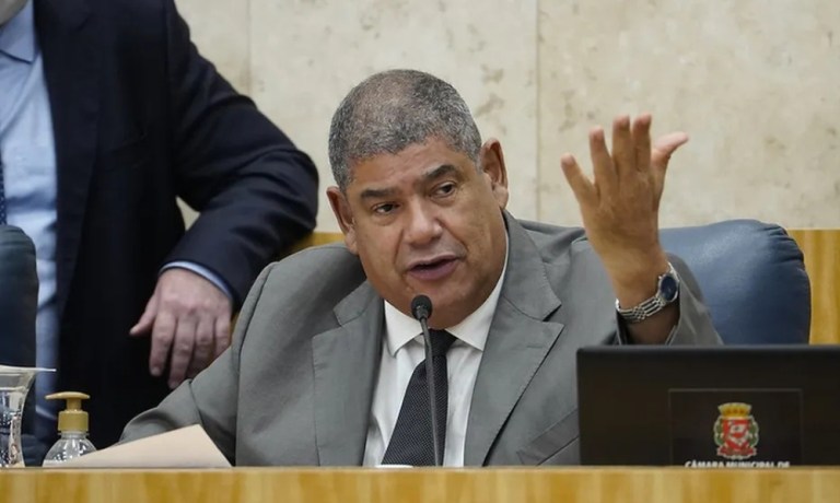 O presidente da Câmara Municipal de SP, vereador Milton Leite (DEM). — Foto: Afonso Braga/Rede Câmara O vereador Milton Leite (DEM) foi