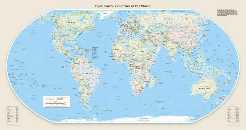 ONU aprova adoção de mapa-múndi com tamanho mais fiel de continentes