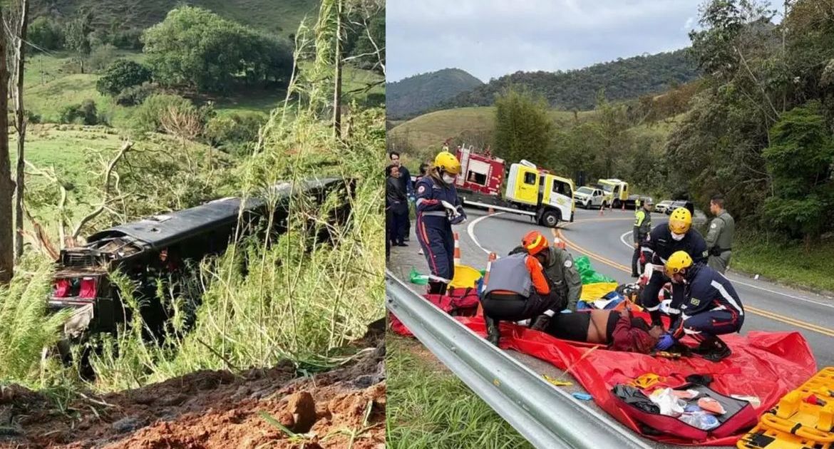 Cinco pessoas morrem em acidente com ônibus no interior de SP