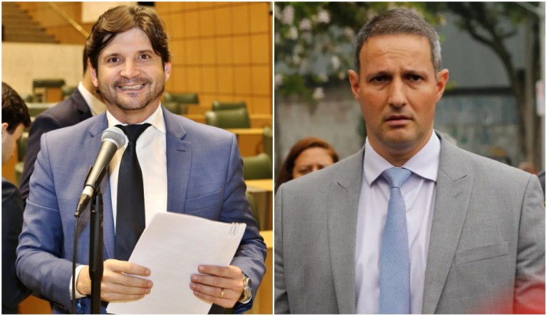 André do Prado e Guilherme Derrite