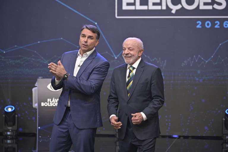 Debate da Band entre Flávio Bolsonaro e Lula