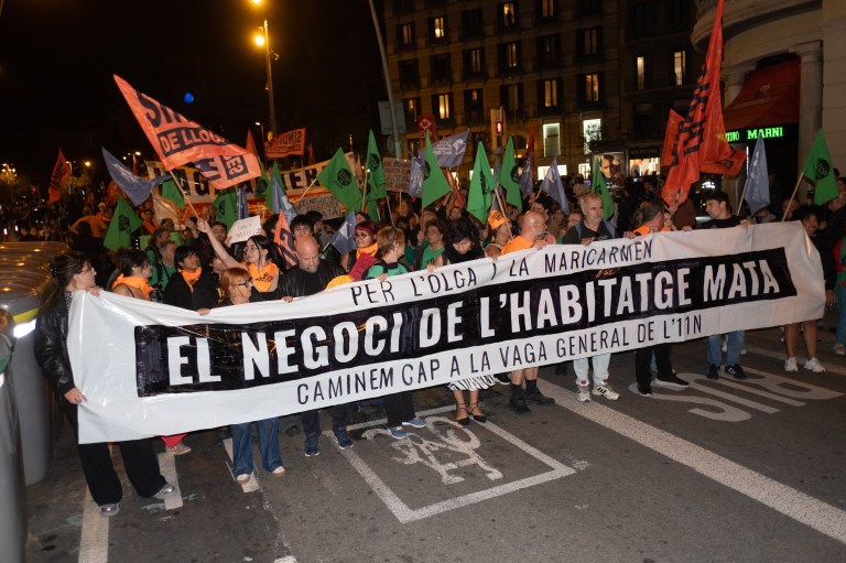 SPAIN - DEMONSTRATION - MARICARMEN - TRIBUTE - BARCELONA