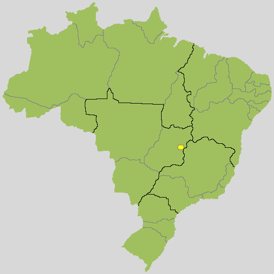 Mapa de Distrito Federal no Brasil