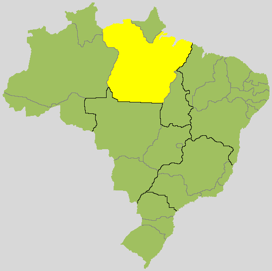 Mapa de Pará no Brasil