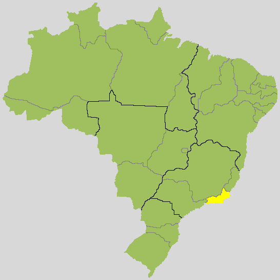 Mapa de Rio de Janeiro no Brasil