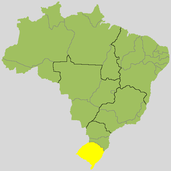 Mapa de Rio Grande do Sul no Brasil