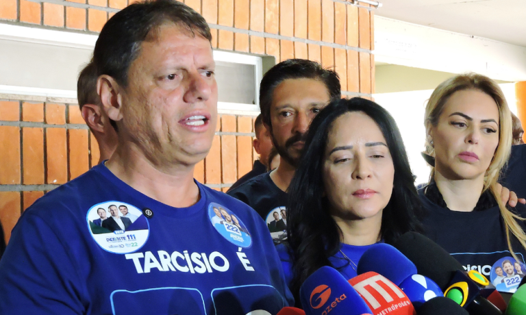 Candidato reeleito ao governo de São Paulo, Tarcísio de Freitas (Republicanos)