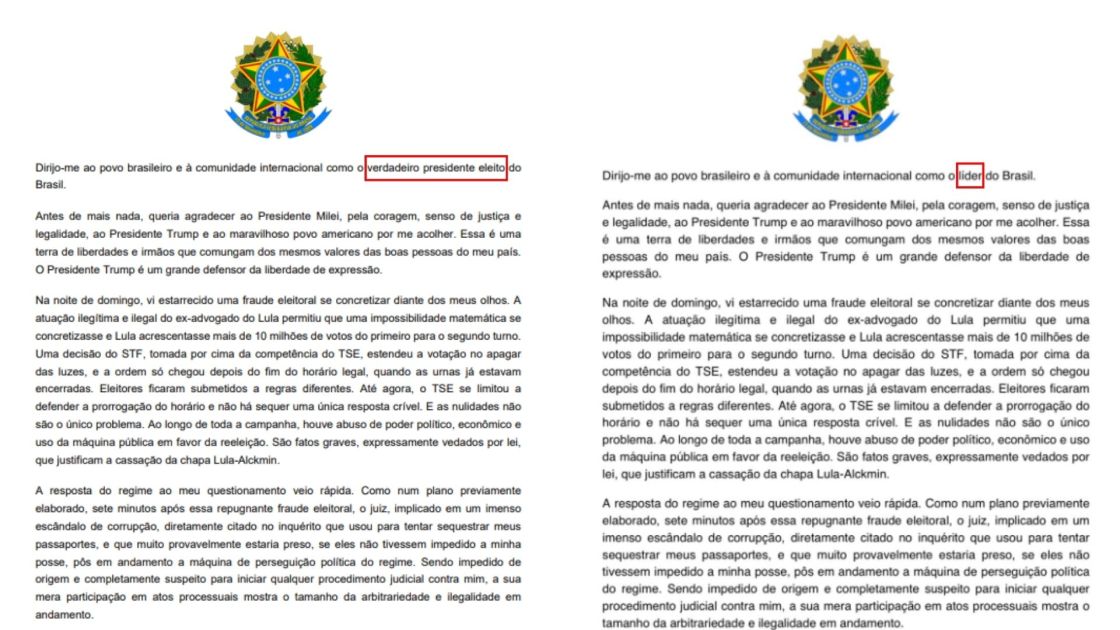 Carta Flávio Bolsonaro