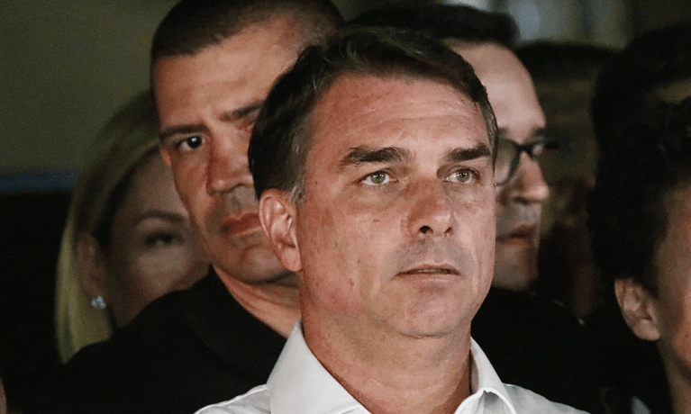 Candidato à Presidência derrotado Flávio Bolsonaro (PL)