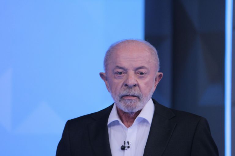 Presidente Lula durante debate na TV Globo