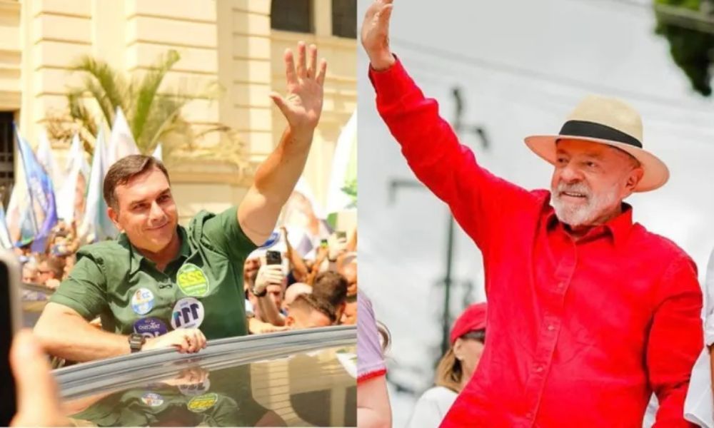 Flávio Bolsonaro e Lula vão a 2º turno com menor diferença da história