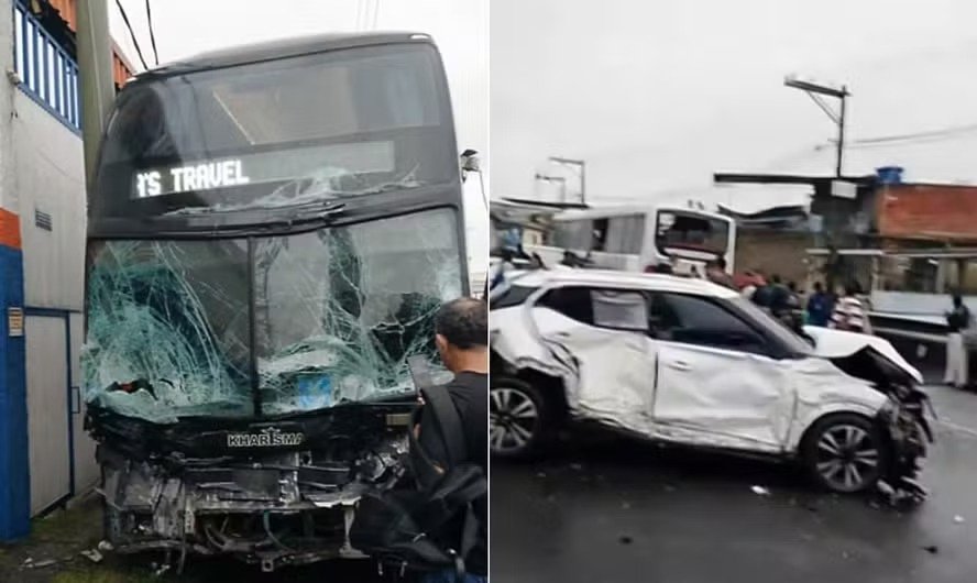 Motorista infarta, morre ao volante e provoca acidente com 22 veículos na Via Dutra