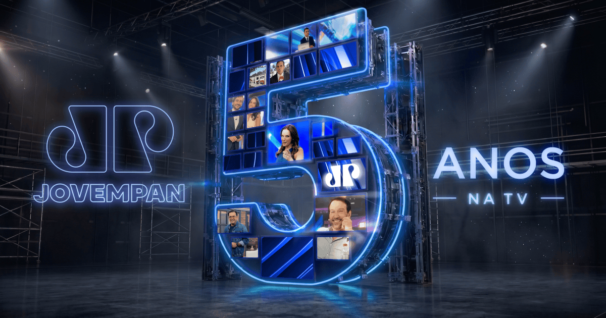 Jovem Pan News comemora cinco anos com presença na TV, no digital e agora em mais cidades da TV aberta