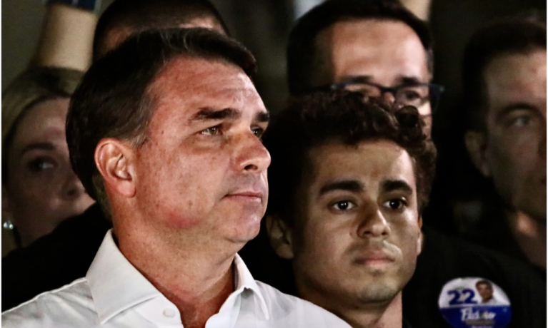 Senador Flávio Bolsonaro (PL), candidato derrotado à Presidência da República