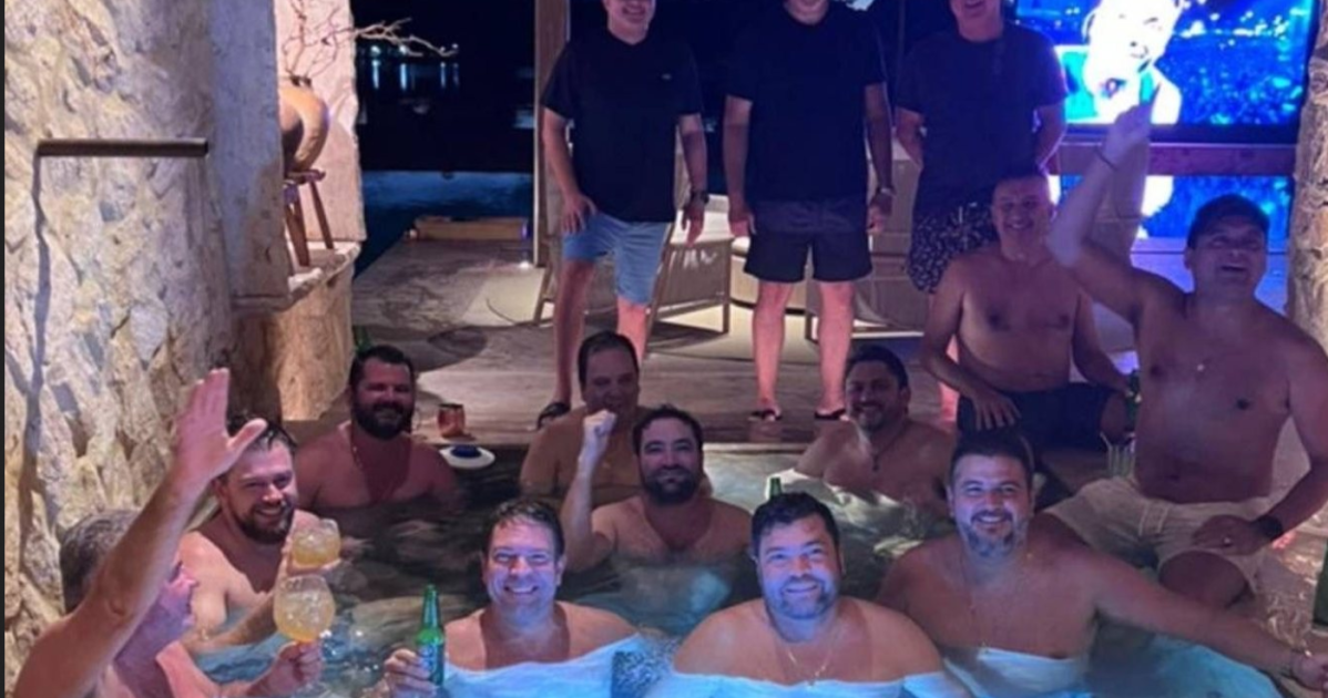 PF abre inquérito para apurar vazamento de foto de senador em piscina com políticos do Centrão
