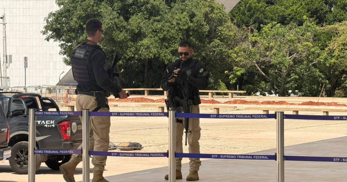 STF reforça segurança com policiais fortemente armados antes do segundo turno